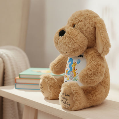 dog teddy personalised teddy bear