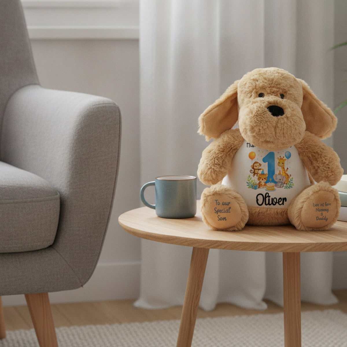 dog teddy personalised teddy bear
