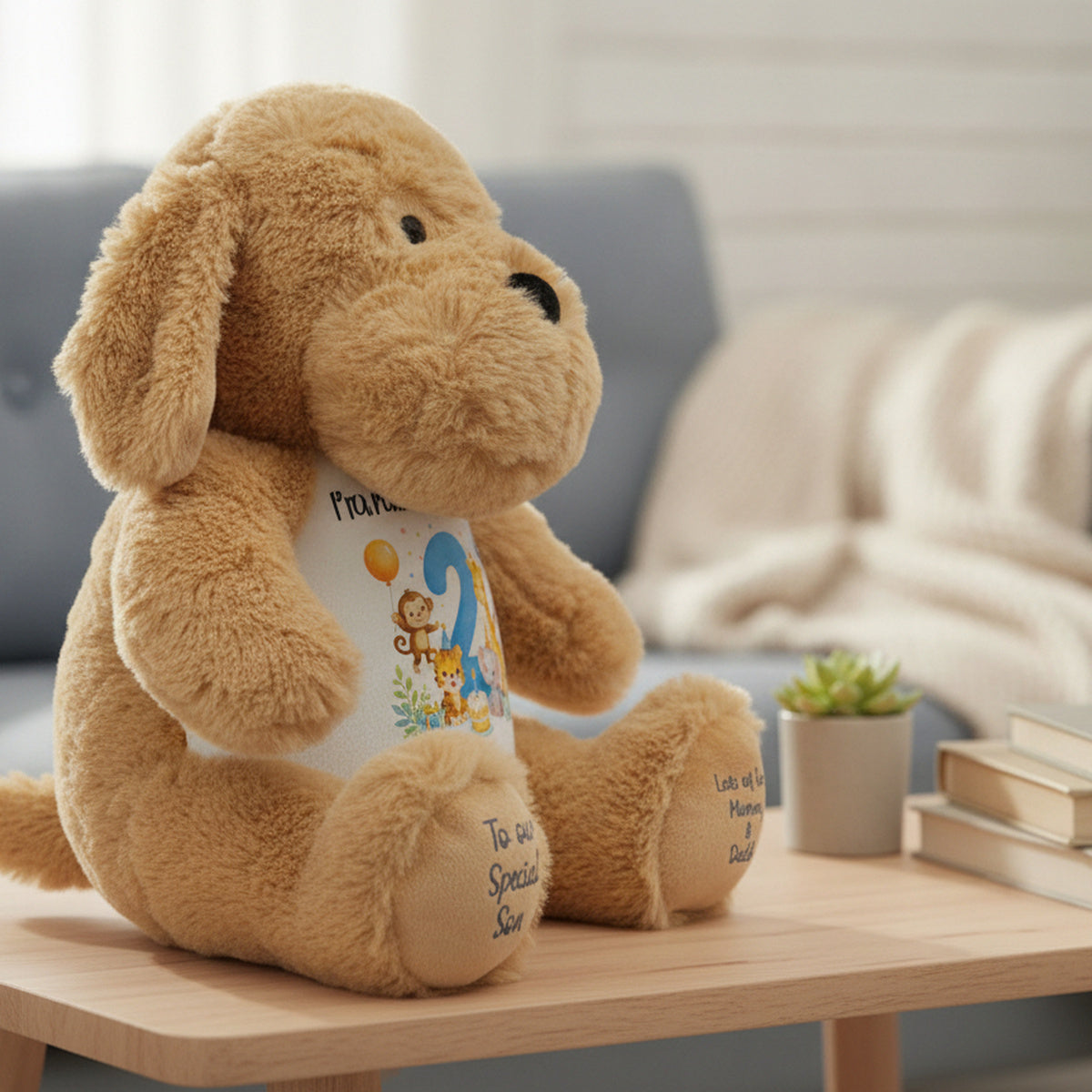 dog teddy personalised teddy bear