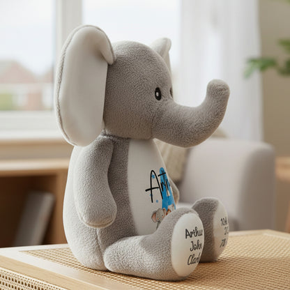 elephant teddy personalised teddy bear