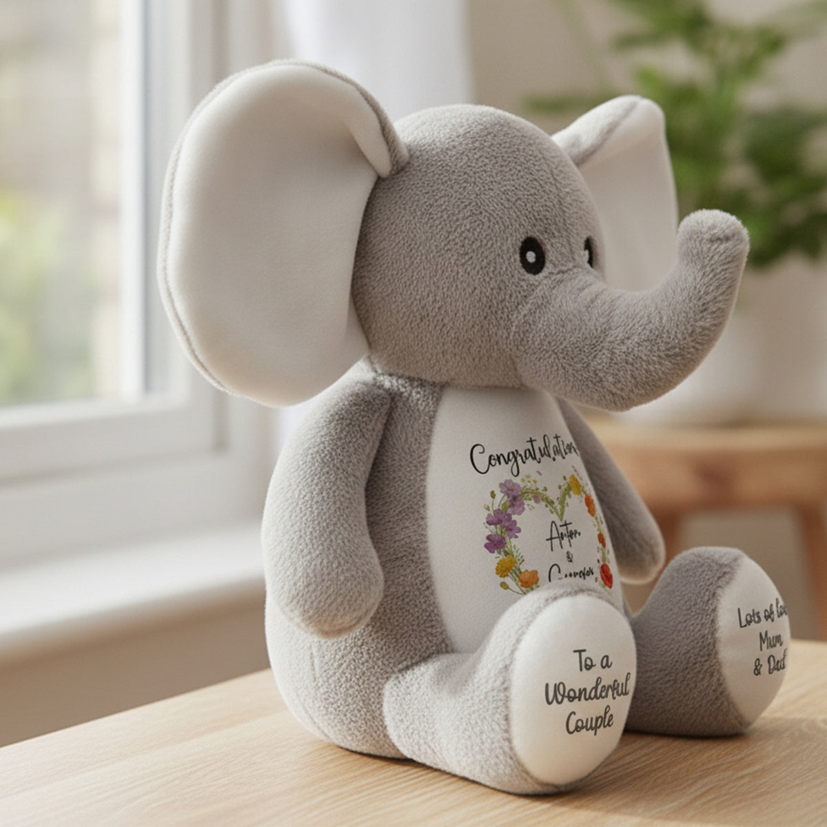 elephant teddy personalised teddy bear