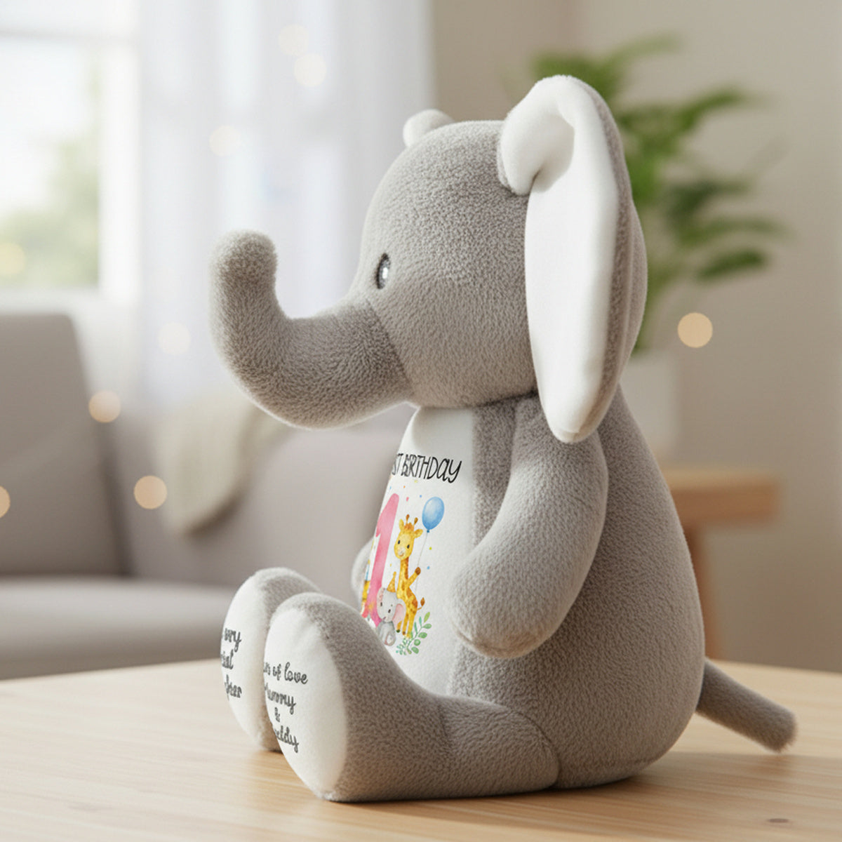 elephant teddy personalised teddy bear