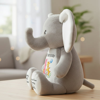 elephant teddy personalised teddy bear