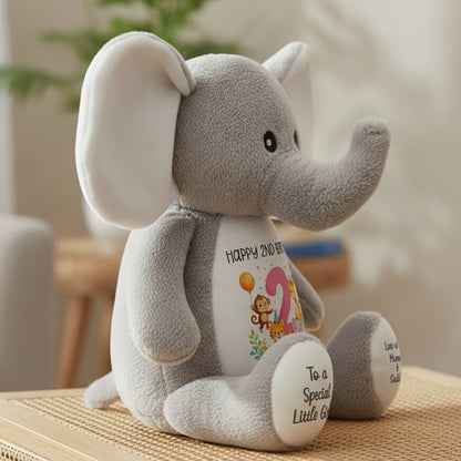 elephant teddy personalised teddy bear