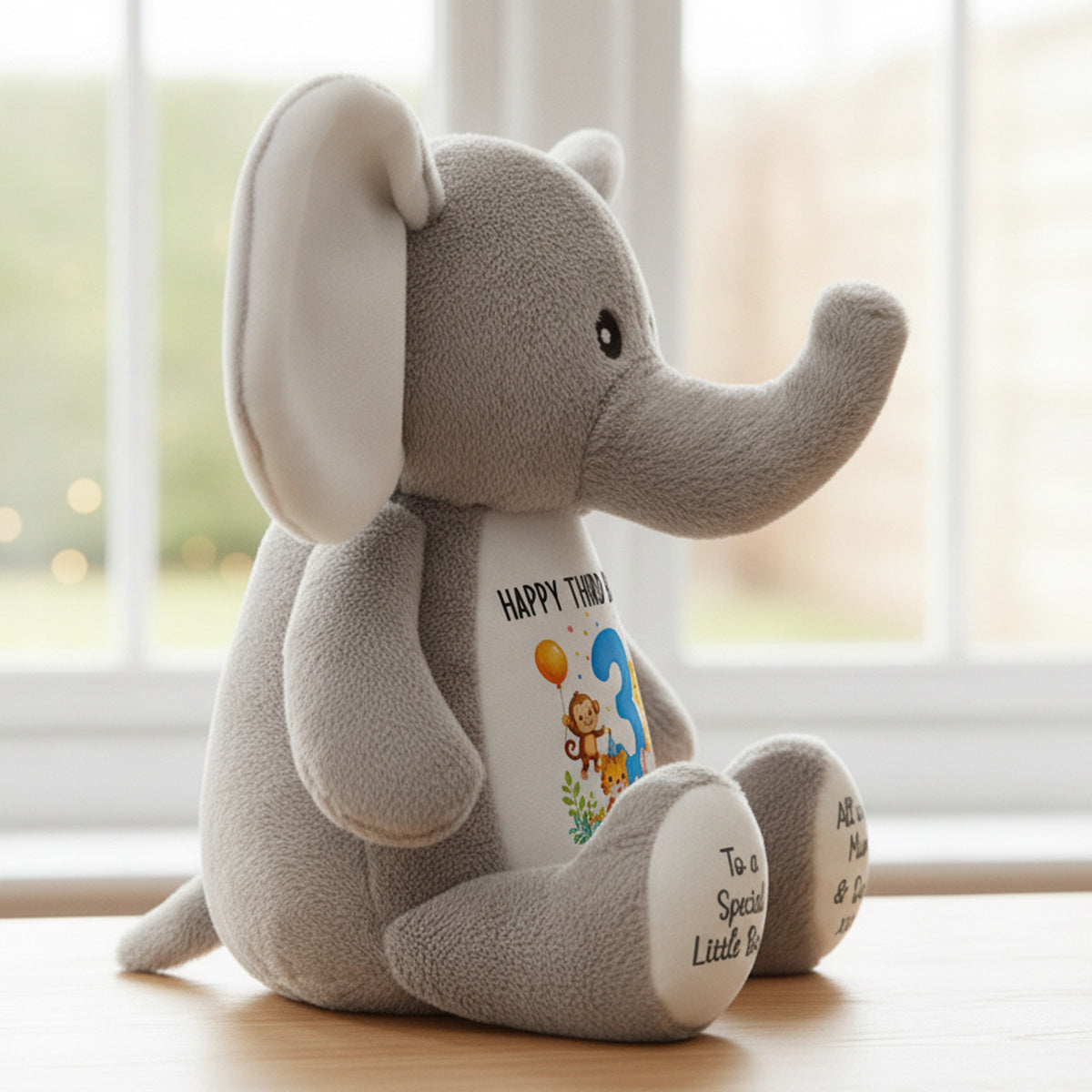 elephant teddy personalised teddy bear