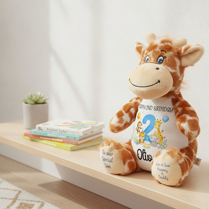 giraffe teddy personalised teddy bear