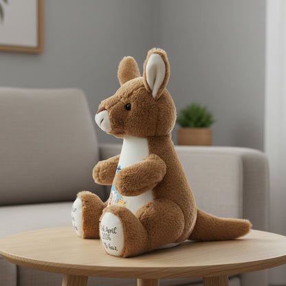 kangaroo teddy personalised teddy bear