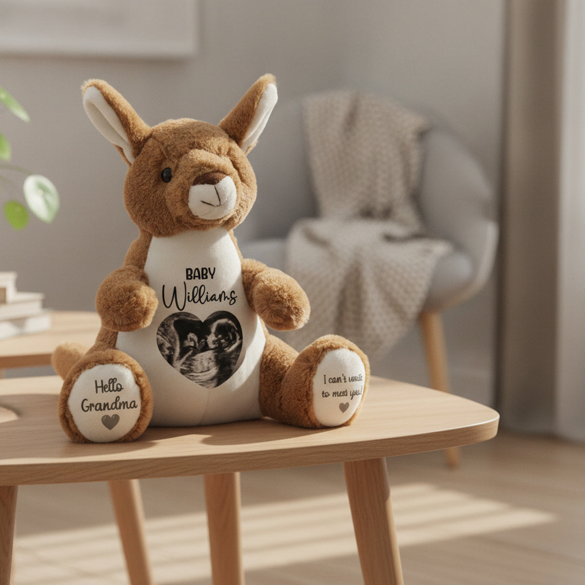 kangaroo teddy personalised teddy bear