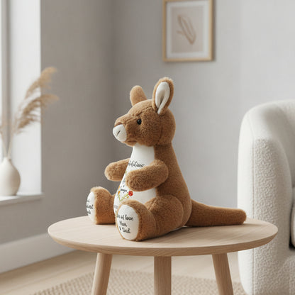kangaroo teddy personalised teddy bear