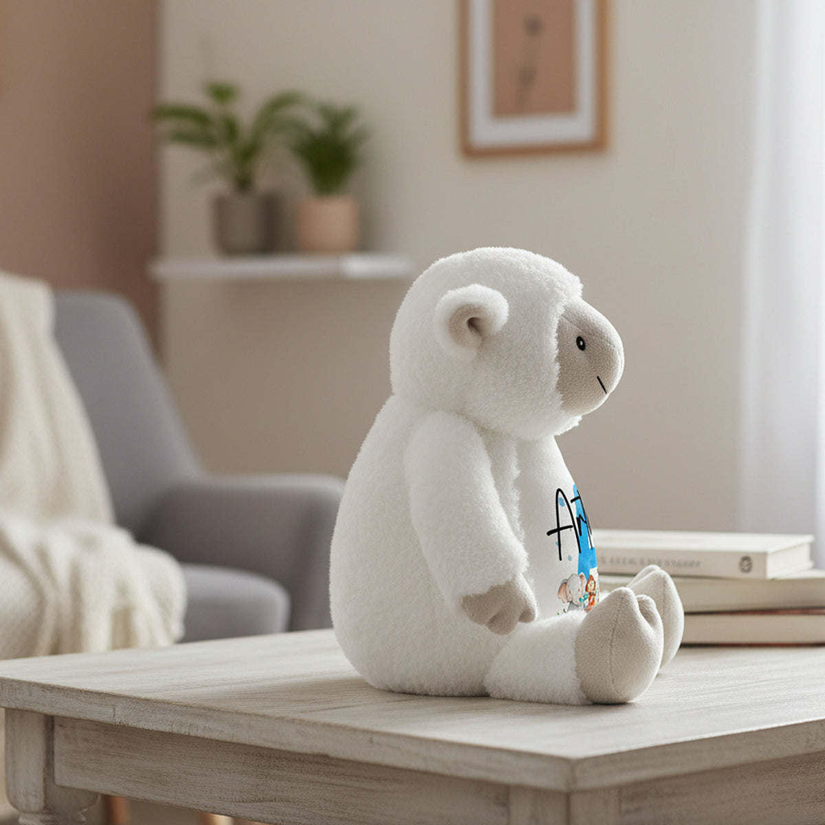 lamb teddy personalised teddy bear
