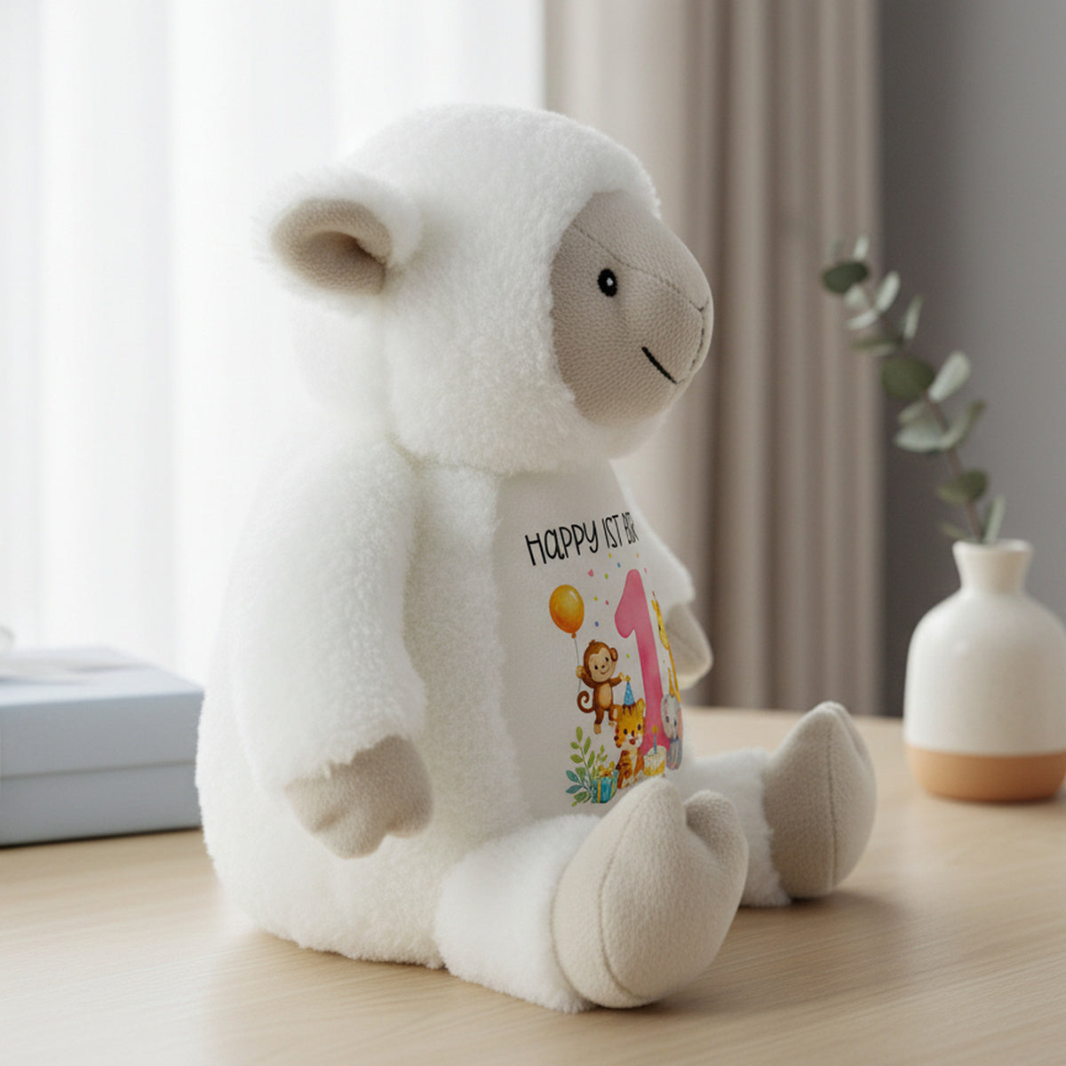 lamb teddy personalised teddy bear