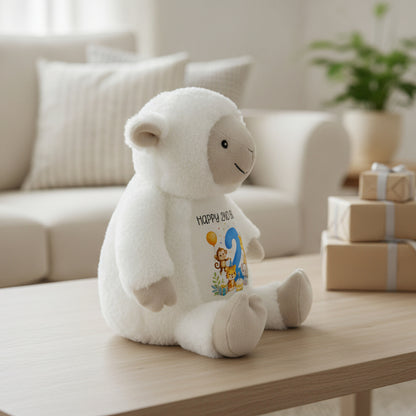 lamb teddy personalised teddy bear