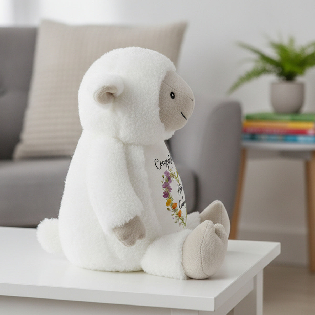 lamb teddy personalised teddy bear