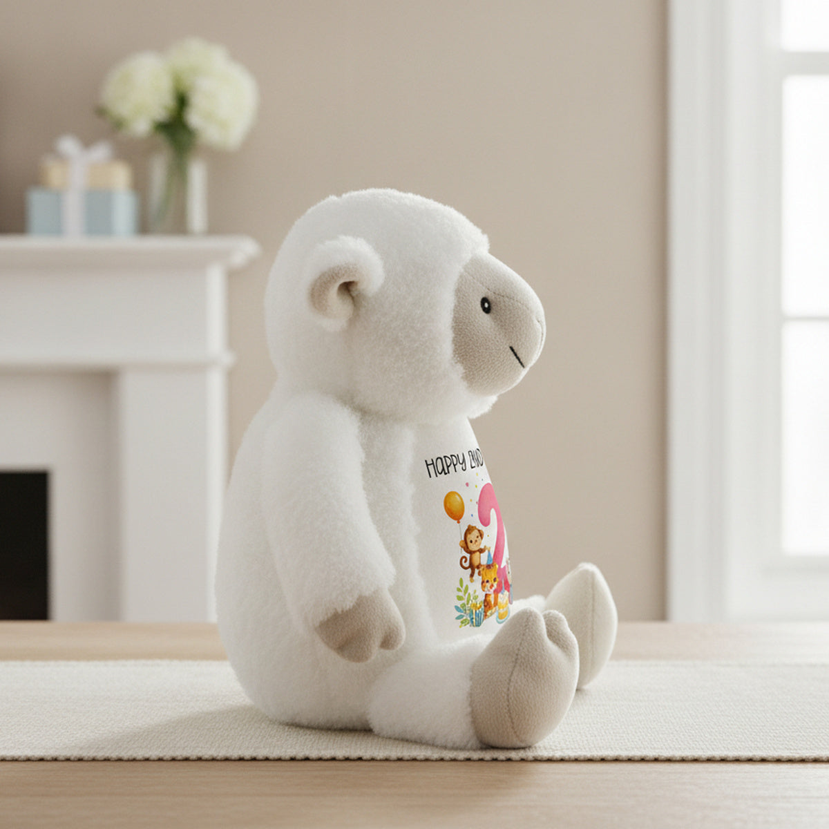 lamb teddy personalised teddy bear