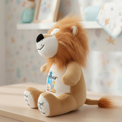 lion teddy personalised teddy bear