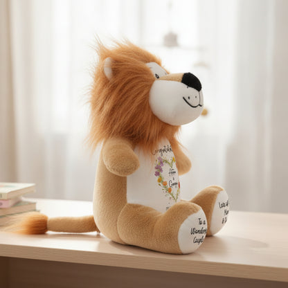 lion teddy personalised teddy bear