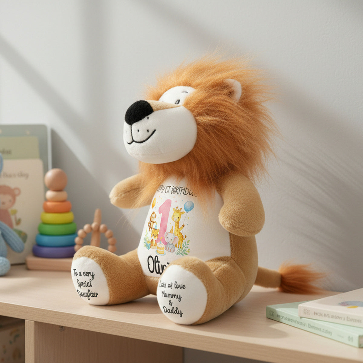 lion teddy personalised teddy bear