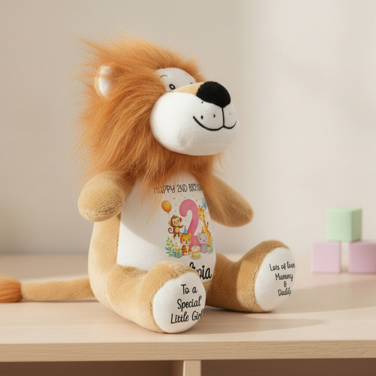 lion teddy personalised teddy bear