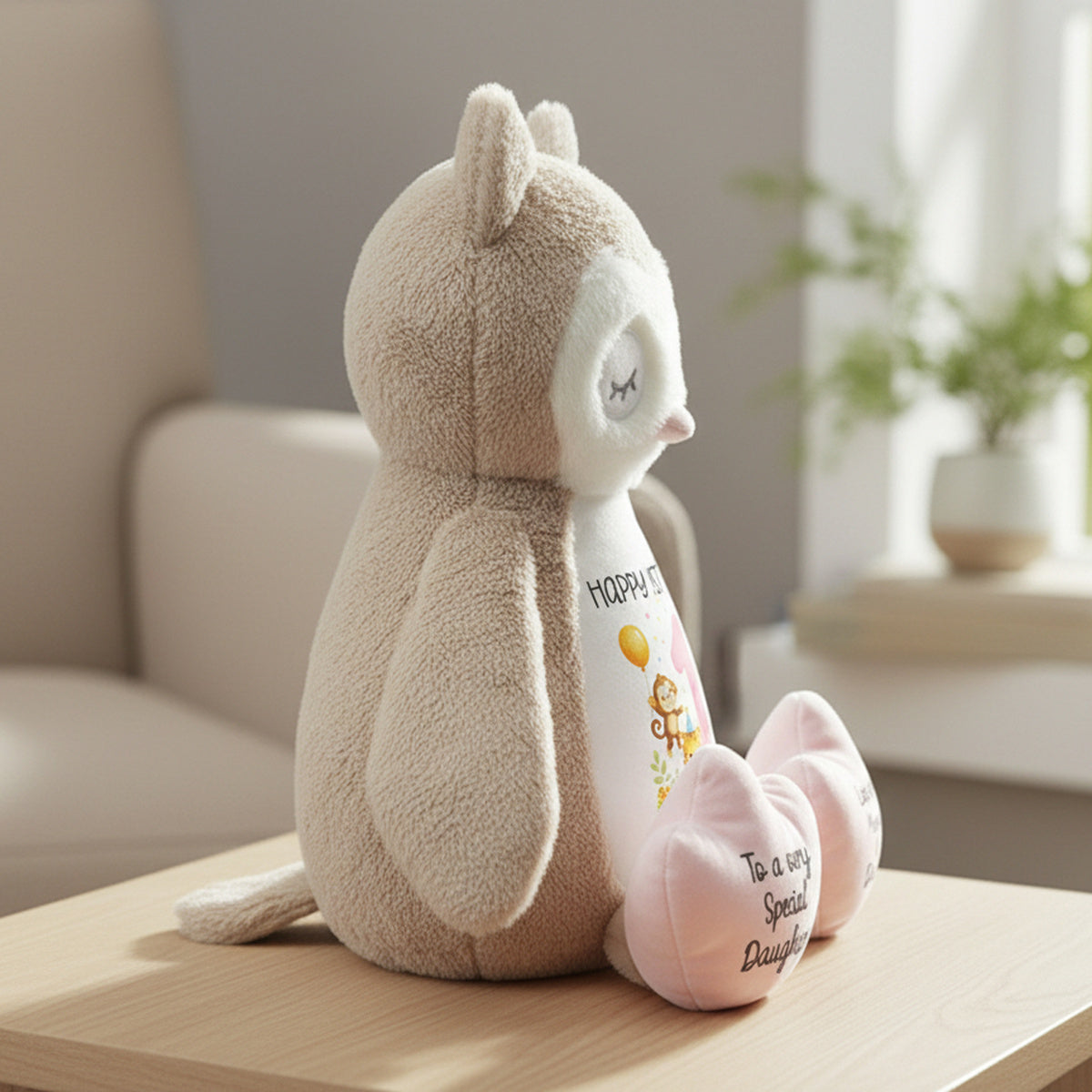 owl teddy personalised teddy bear