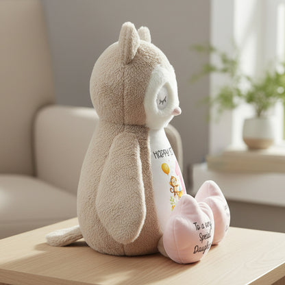 owl teddy personalised teddy bear