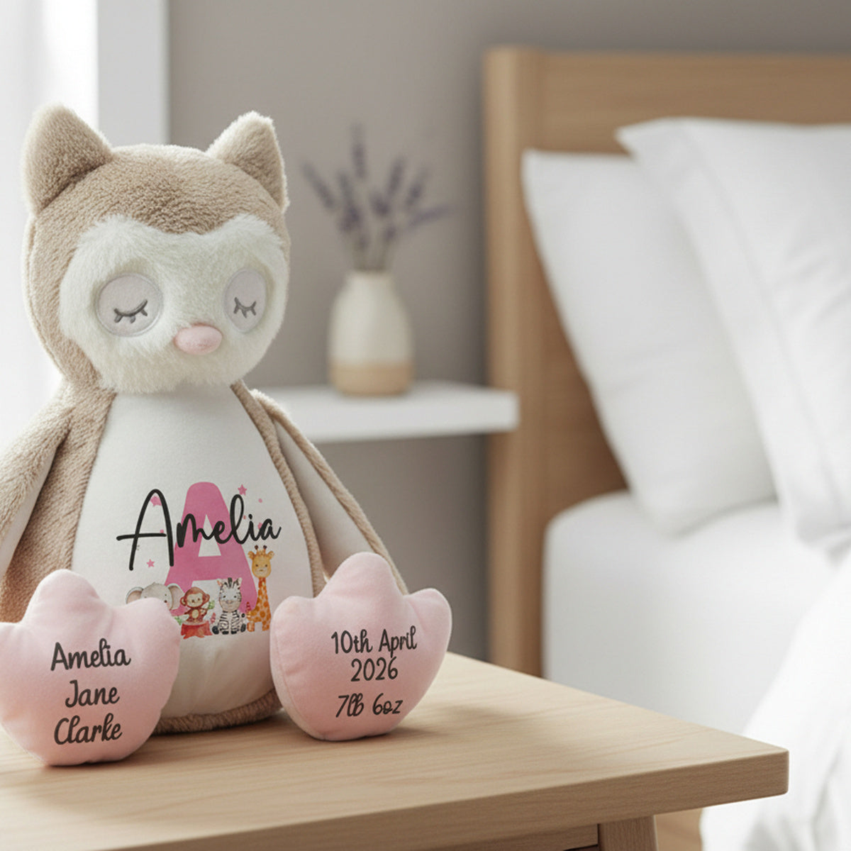 owl teddy personalised teddy bear