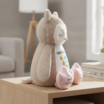 owl teddy personalised teddy bear