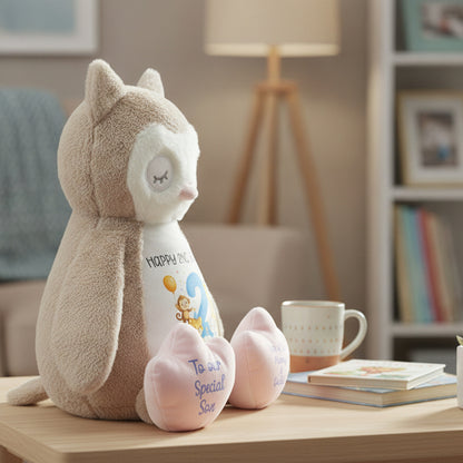 owl teddy personalised teddy bear