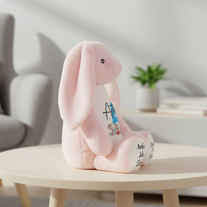 pink bunny teddy personalised teddy bear