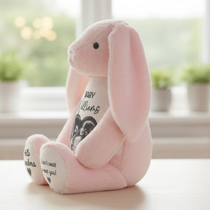 pink bunny teddy personalised teddy bear