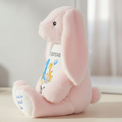 pink bunny teddy personalised teddy bear
