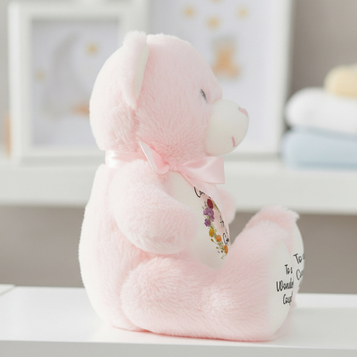 pink teddy bear personalised teddy bear