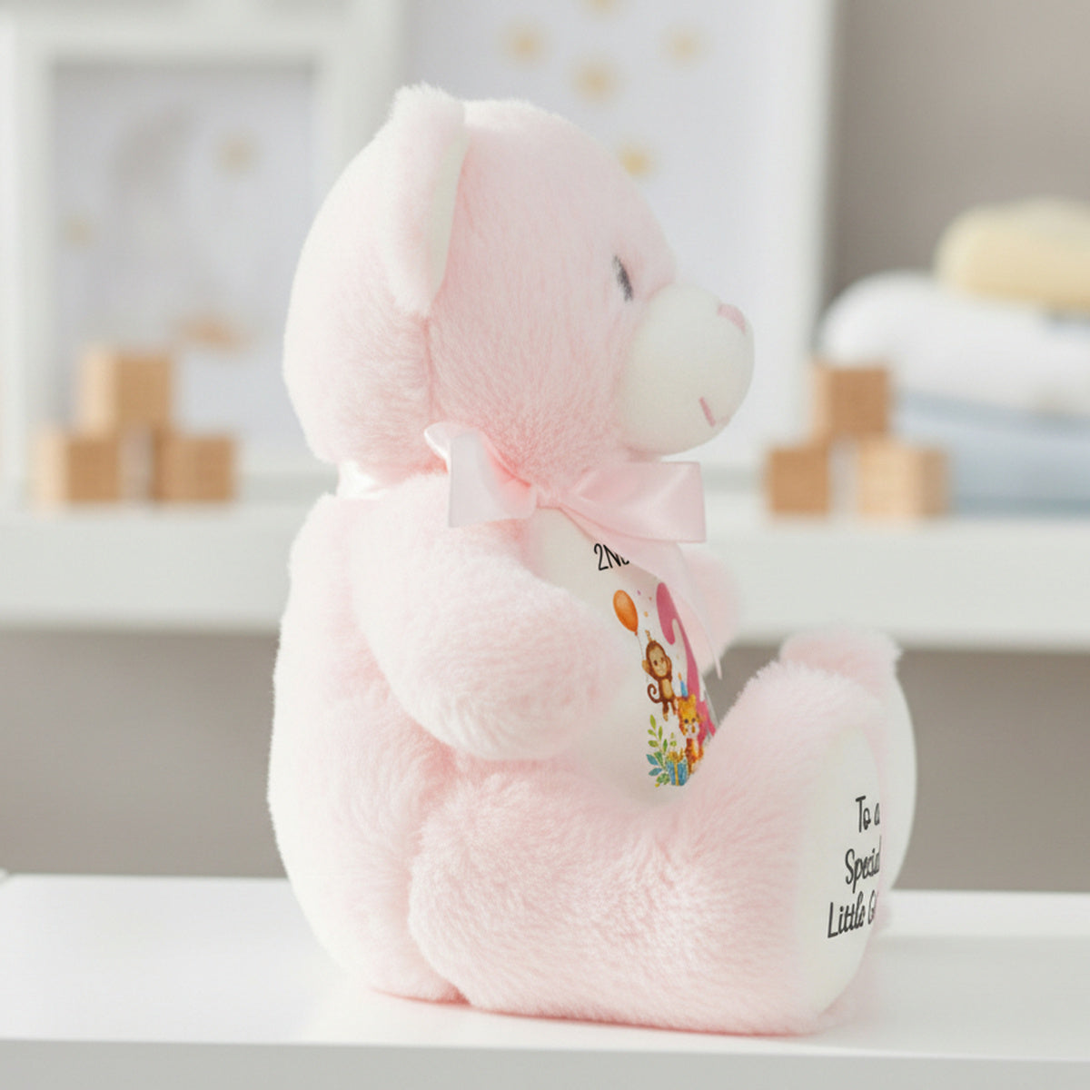 pink teddy bear personalised teddy bear