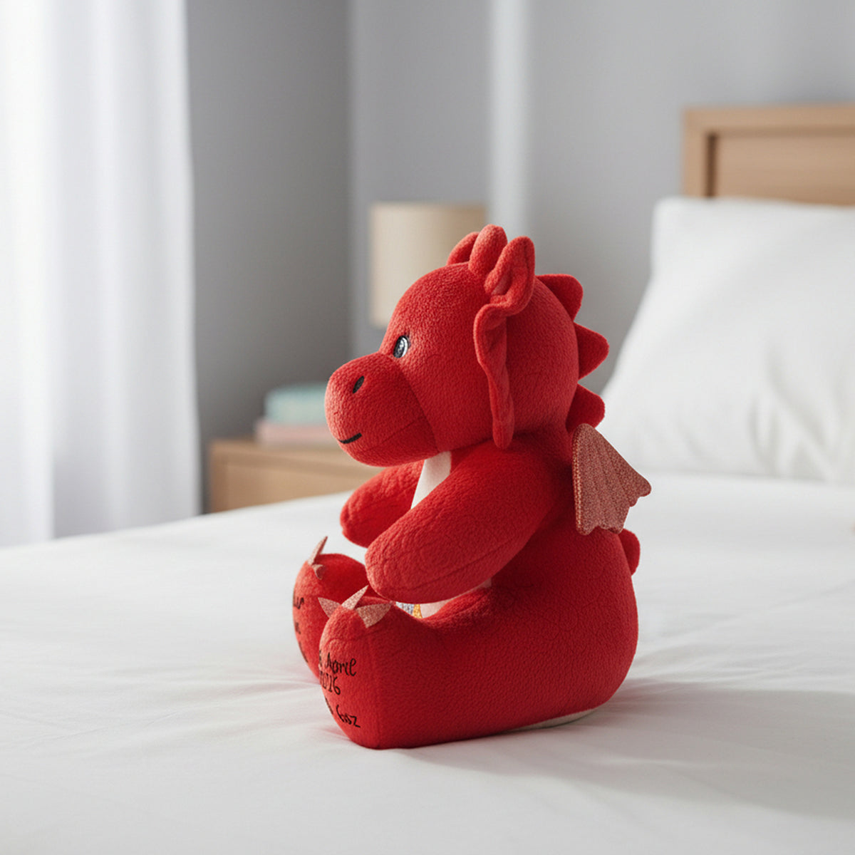 red dragon teddy personalised teddy bear