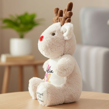 reindeer teddy personalised teddy bear