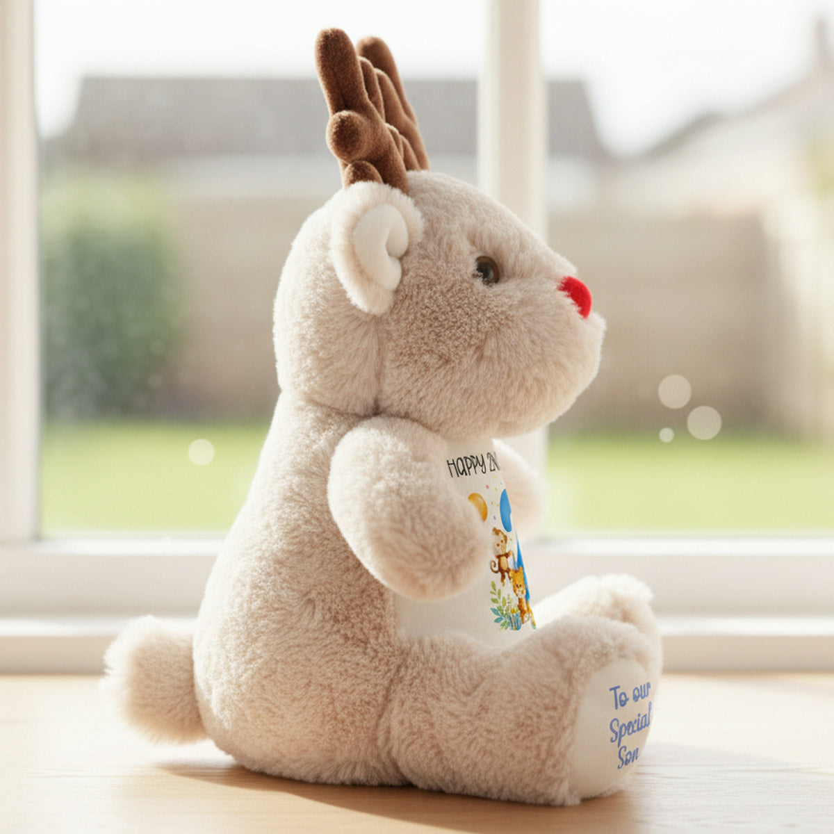 reindeer teddy personalised teddy bear