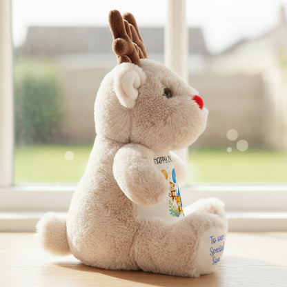 reindeer teddy personalised teddy bear