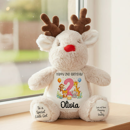 reindeer teddy personalised teddy bear