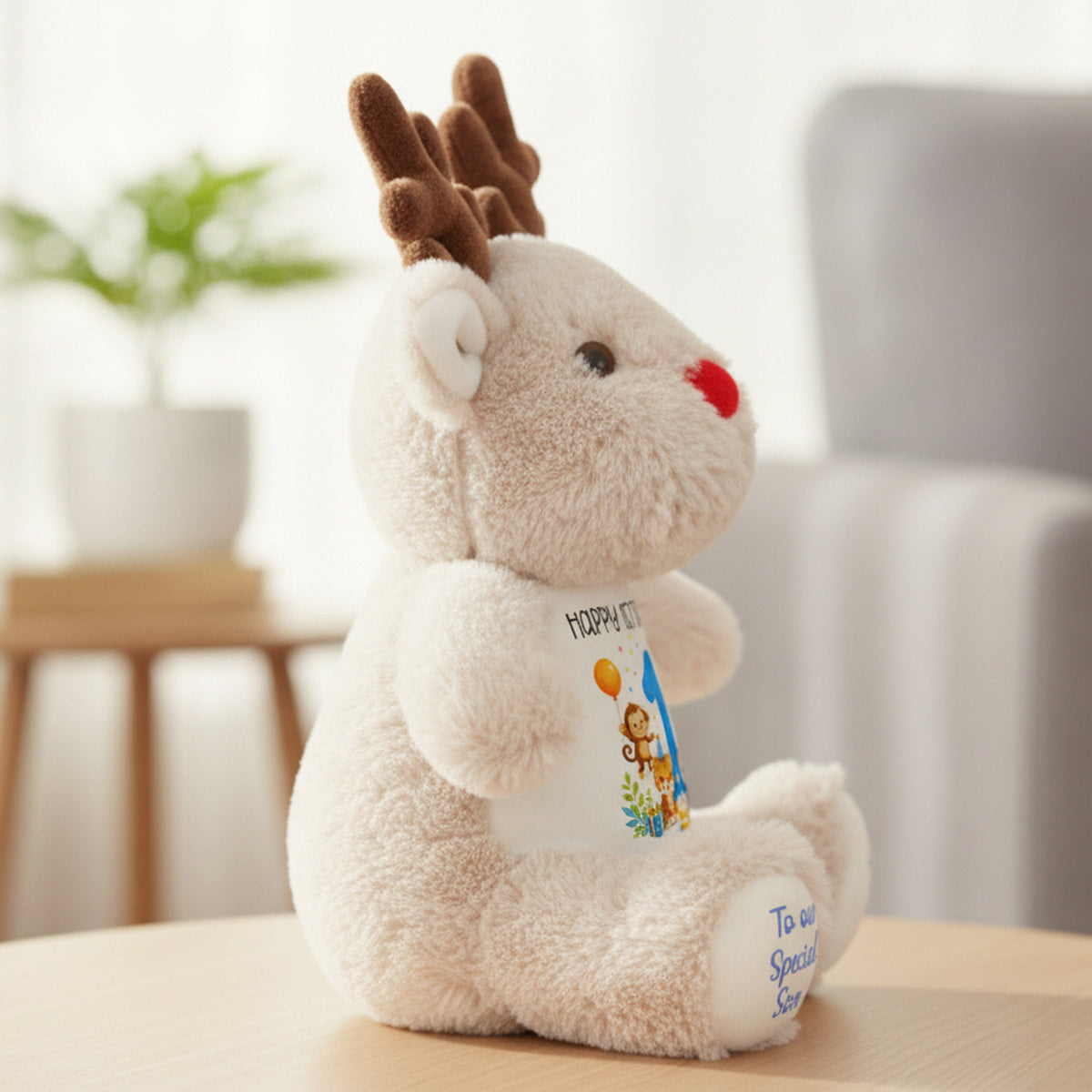 reindeer teddy personalised teddy bear