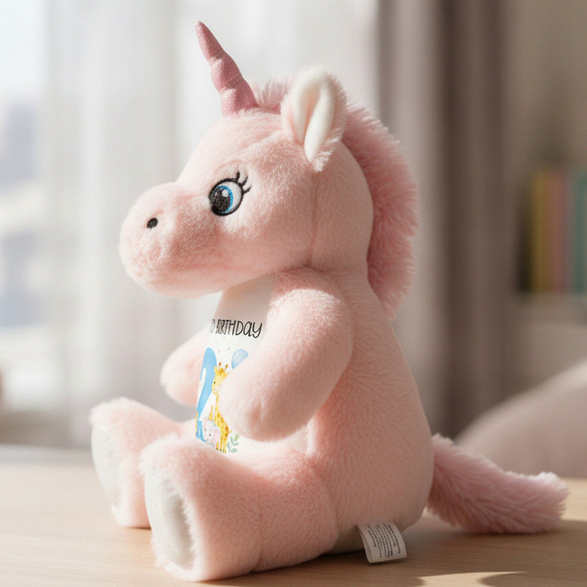 unicorn teddy personalised teddy bear