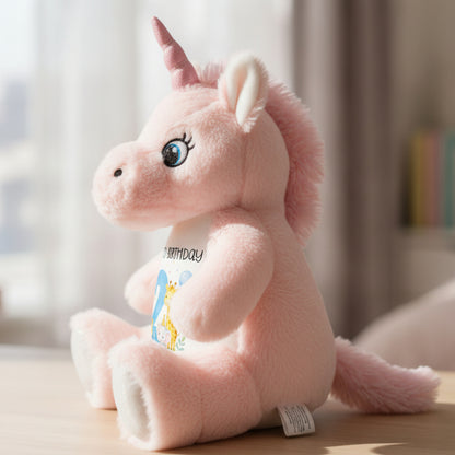 unicorn teddy personalised teddy bear