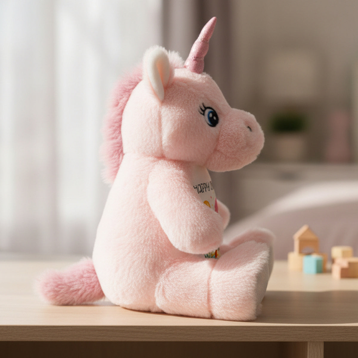 unicorn teddy personalised teddy bear