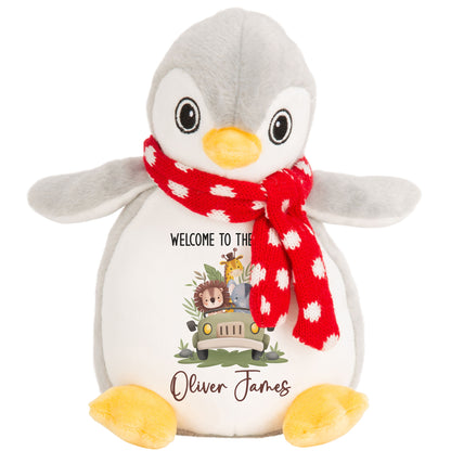 Baby Animal Safari Car New Baby Personalised Teddy Bear