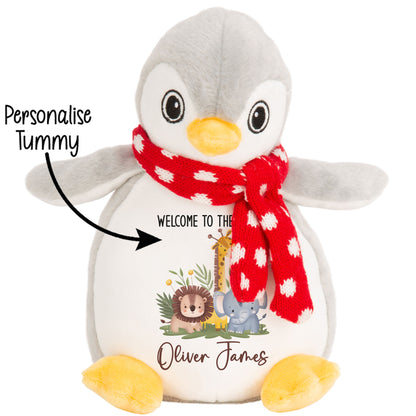 New Baby Jungle Safari Friends Personalised Teddy Bear