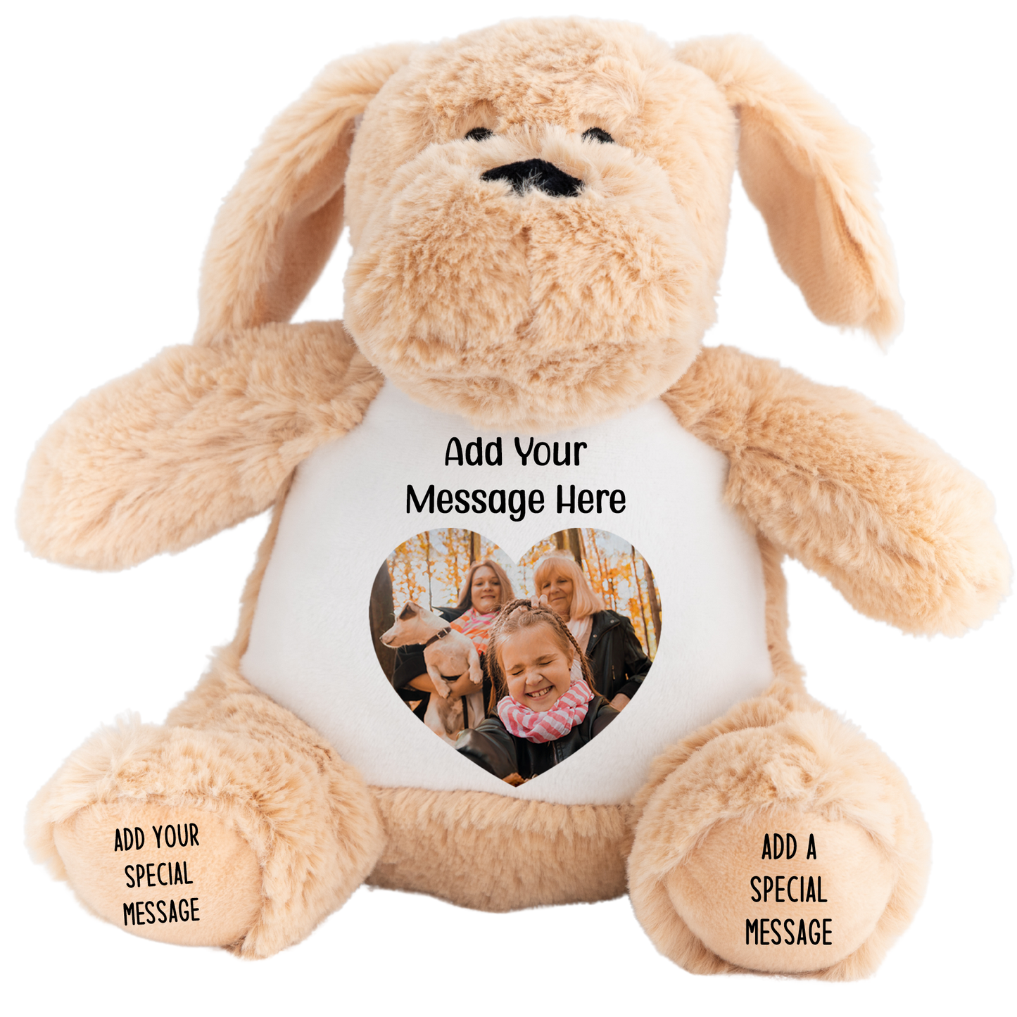 Design a Personalised Dog Teddy – Add Your Photo, Name or Message