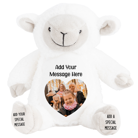 Design a Personalised Lamb Teddy – Add Your Photo, Name or Message