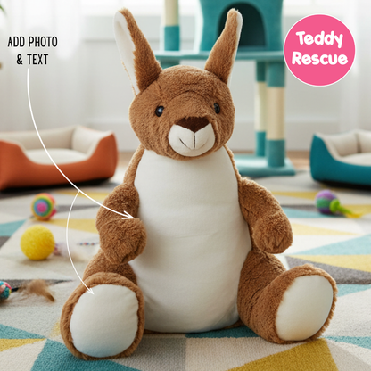 Personalised Large Kangaroo Teddy Bear