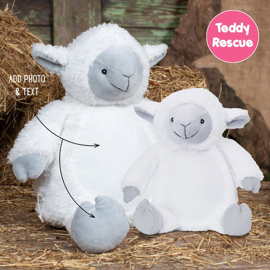 Personalised Large Lamb Teddy Bear