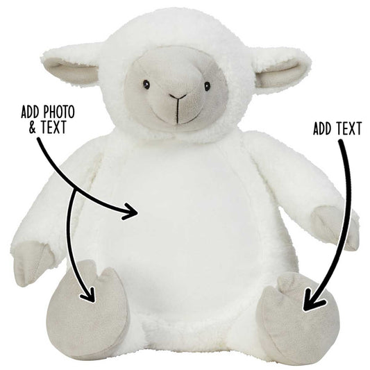 Personalised Large Lamb Teddy Bear