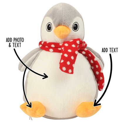 Personalised Large Penguin Teddy Bear