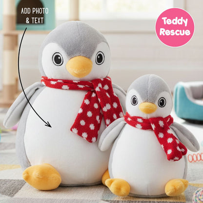 Personalised Large Penguin Teddy Bear